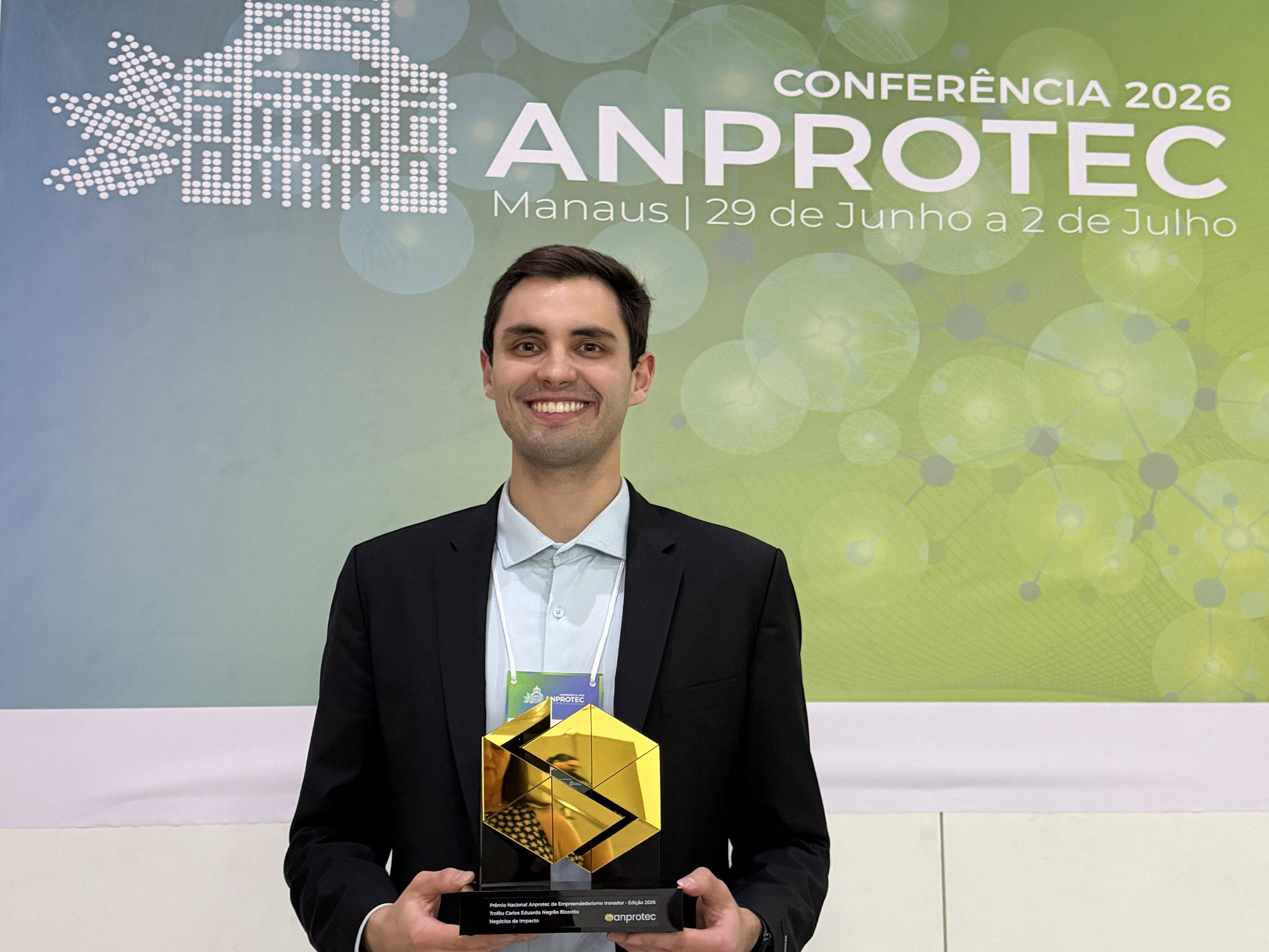 1º lugar no Prêmio Nacional Anprotec de Empreendedorismo Inovador